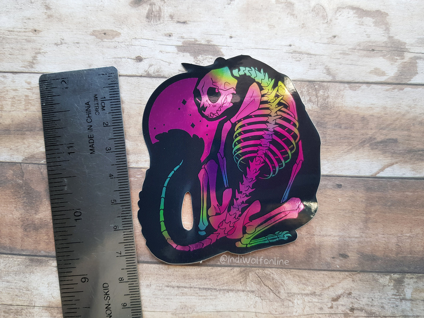 Feline Companion - Mirror Vinyl Sticker