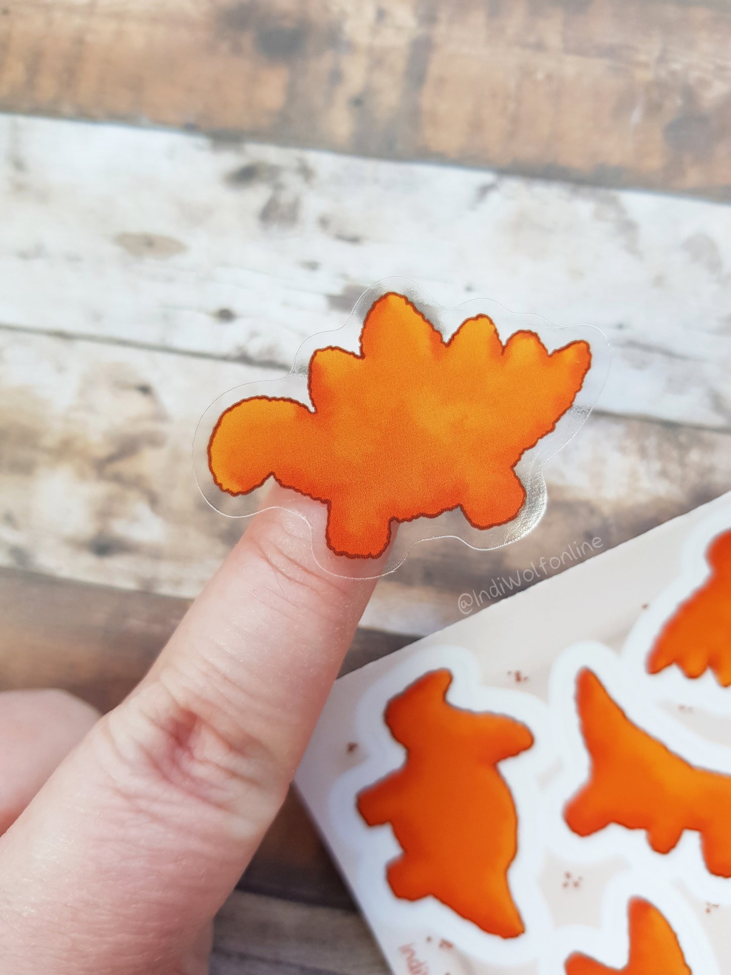 Dino Nuggies - Clear Vinyl A6 Sticker Sheet