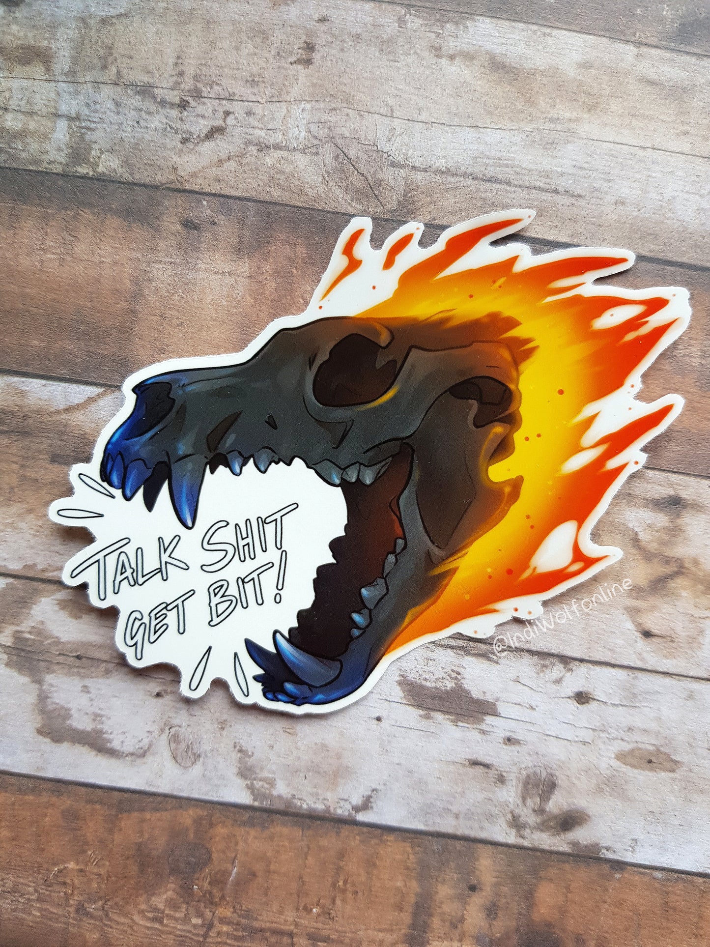 Talk S*t Get Bit - Clear Vinyl Sticker