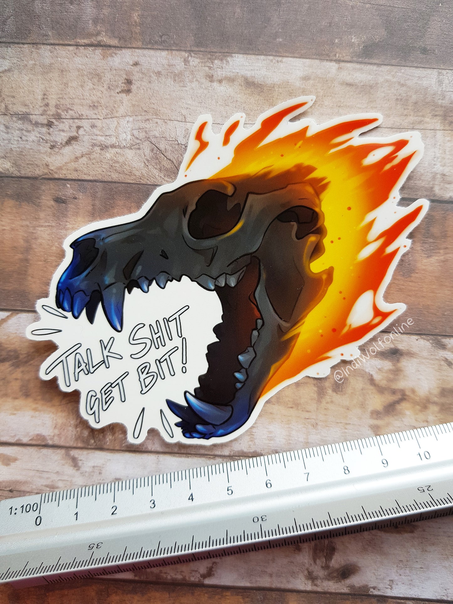 Talk S*t Get Bit - Clear Vinyl Sticker