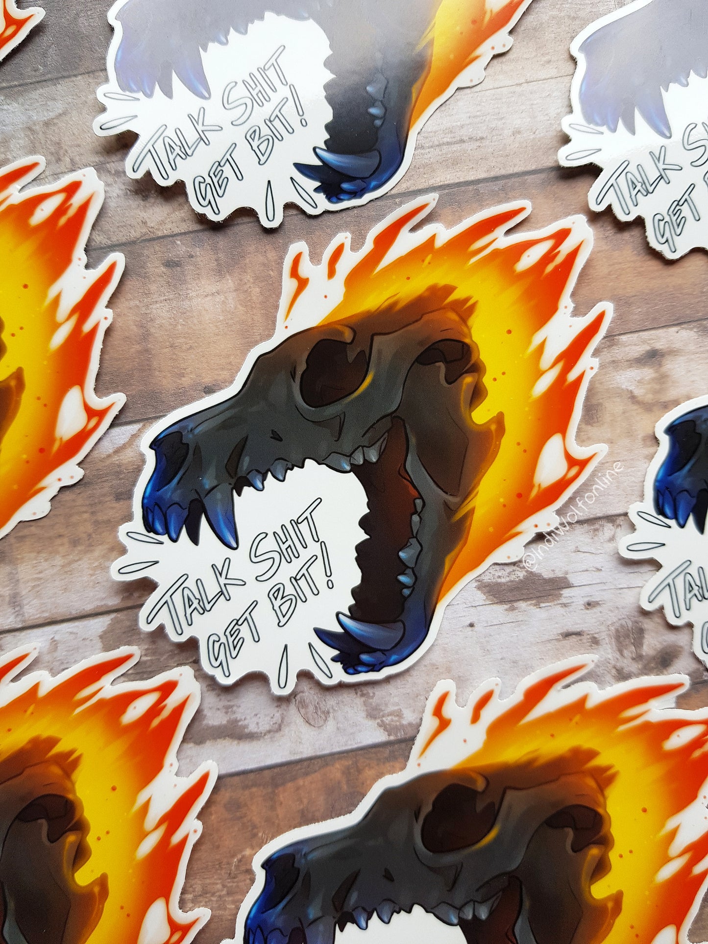 Talk S*t Get Bit - Clear Vinyl Sticker