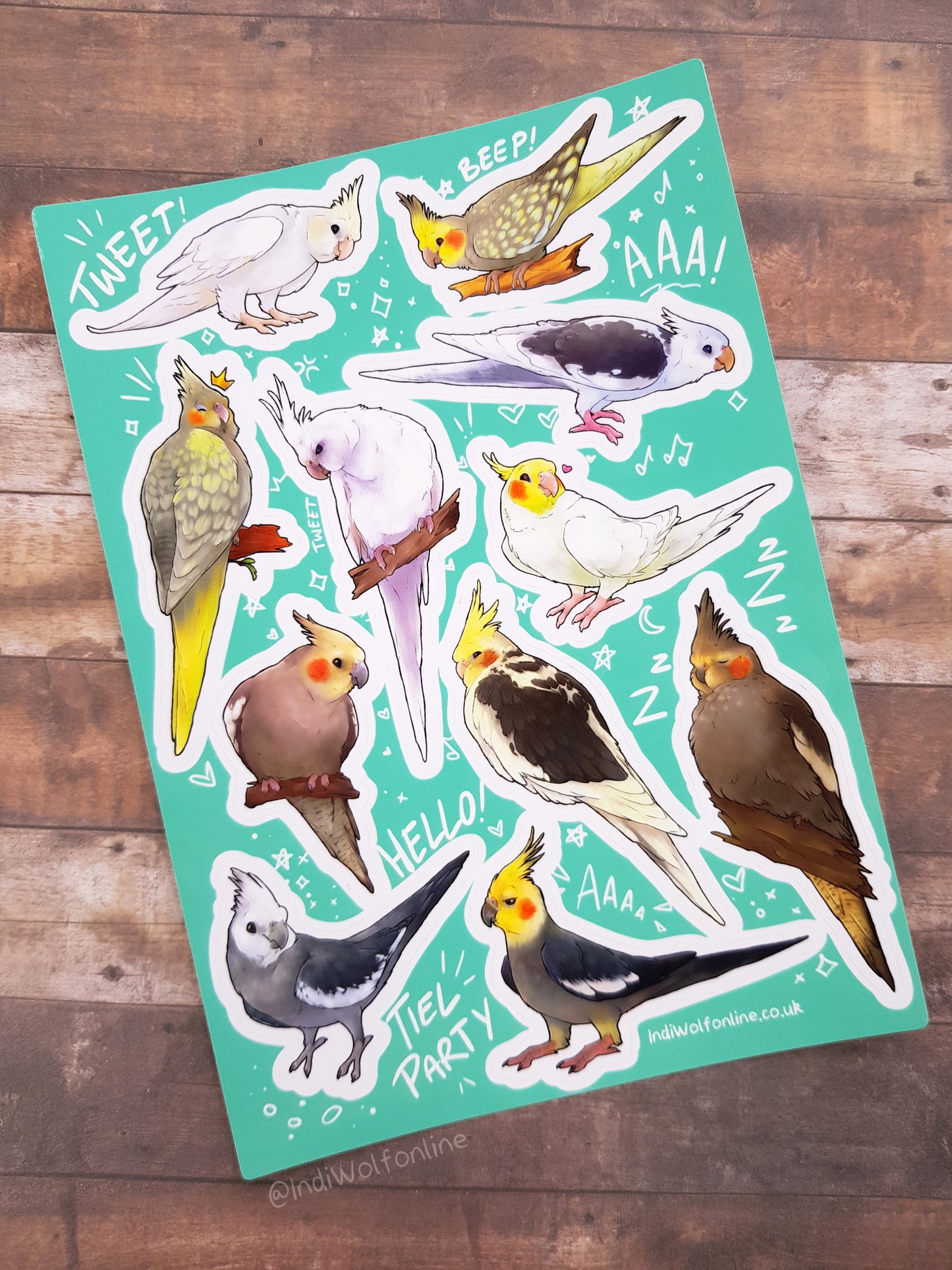 Tiel Party - Clear Vinyl A5 Sticker Sheet