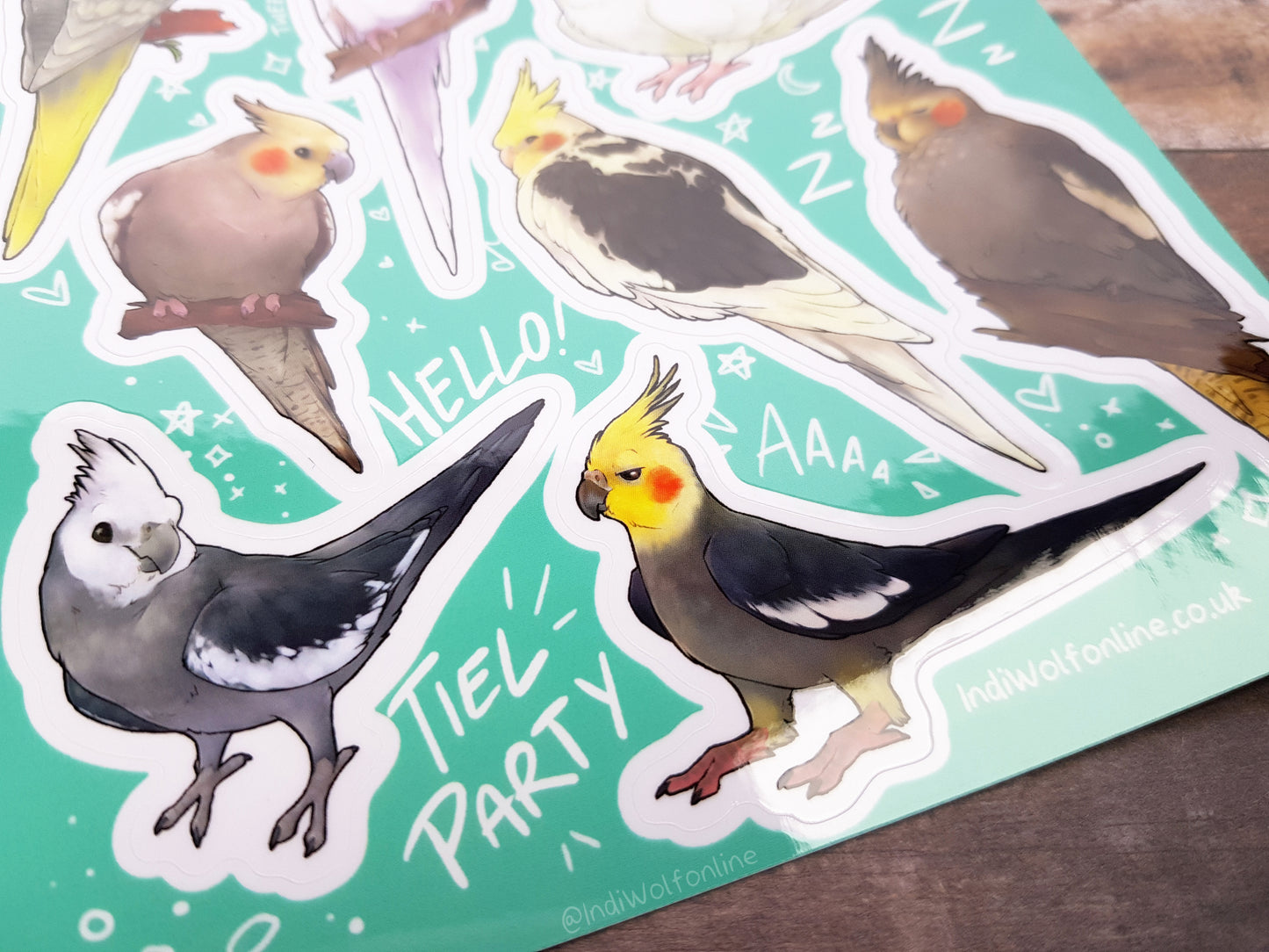 Tiel Party - Clear Vinyl A5 Sticker Sheet