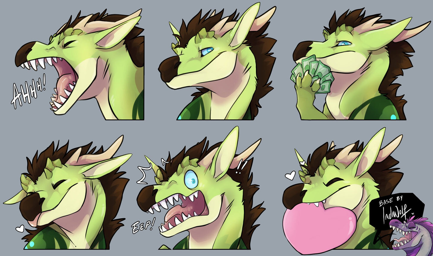 Dragon Pack - Customisable Telegram Sticker Base