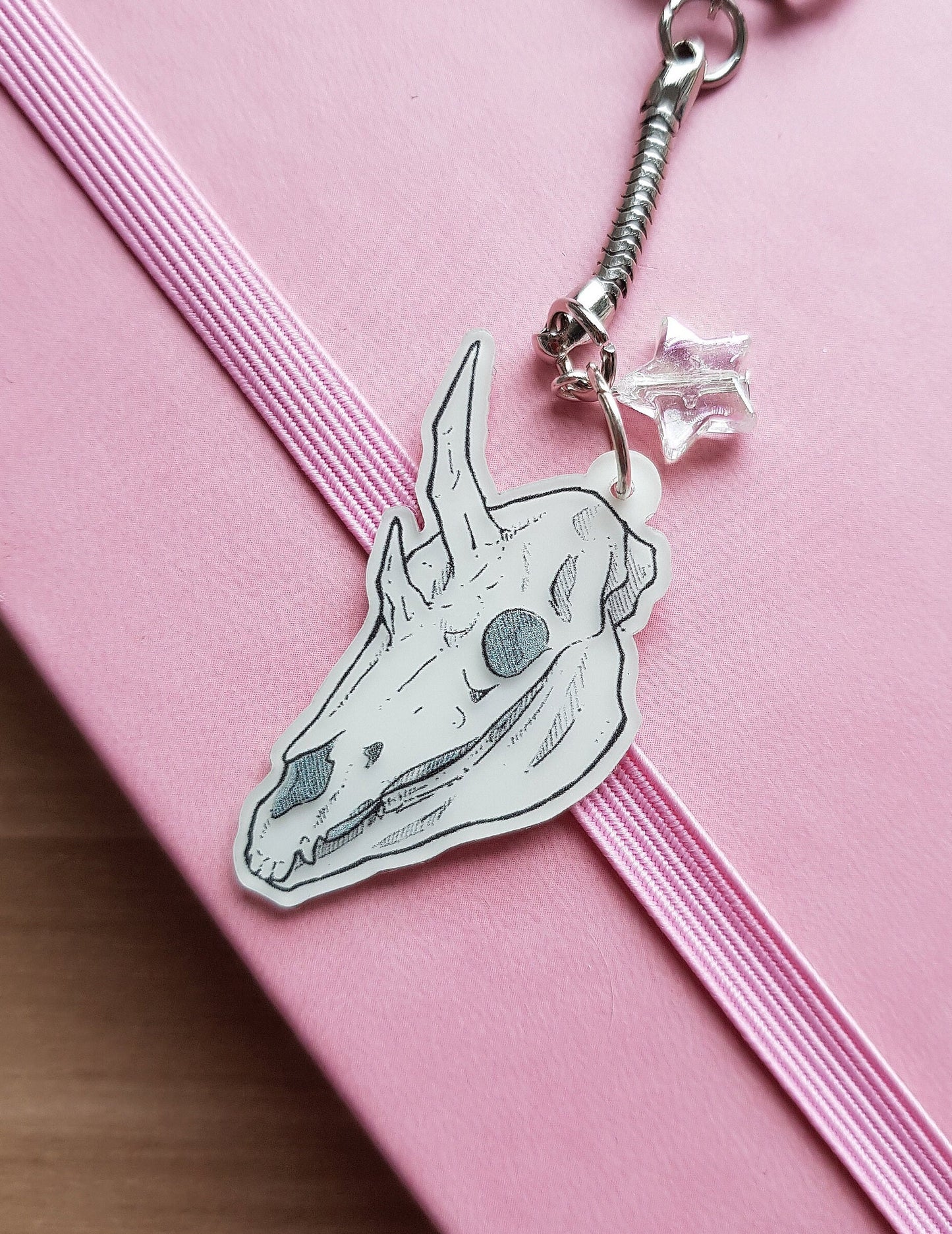 Unicorn Skull - Glow in the Dark Keyring