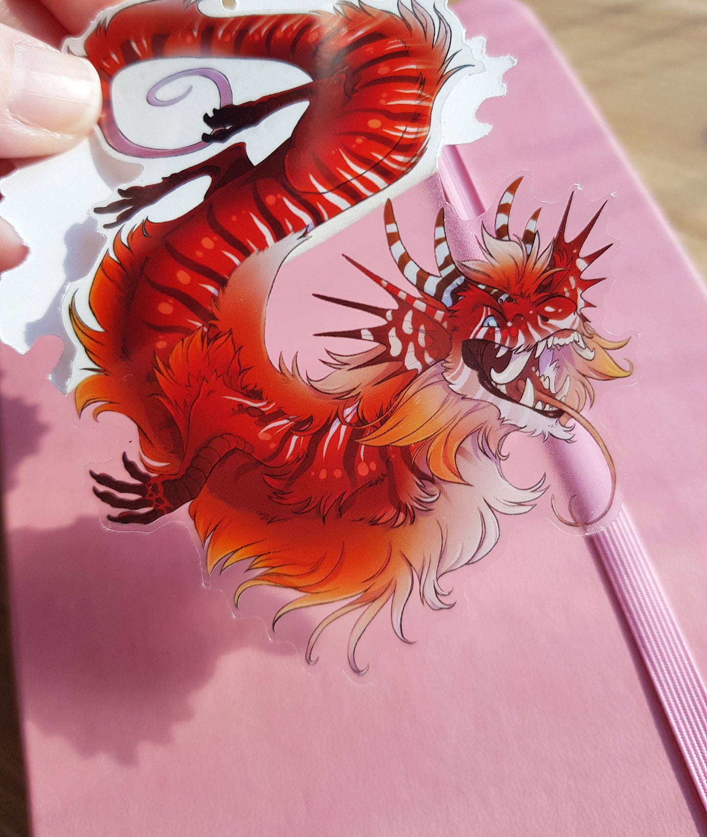 Lion Dragon - Clear Vinyl Sticker