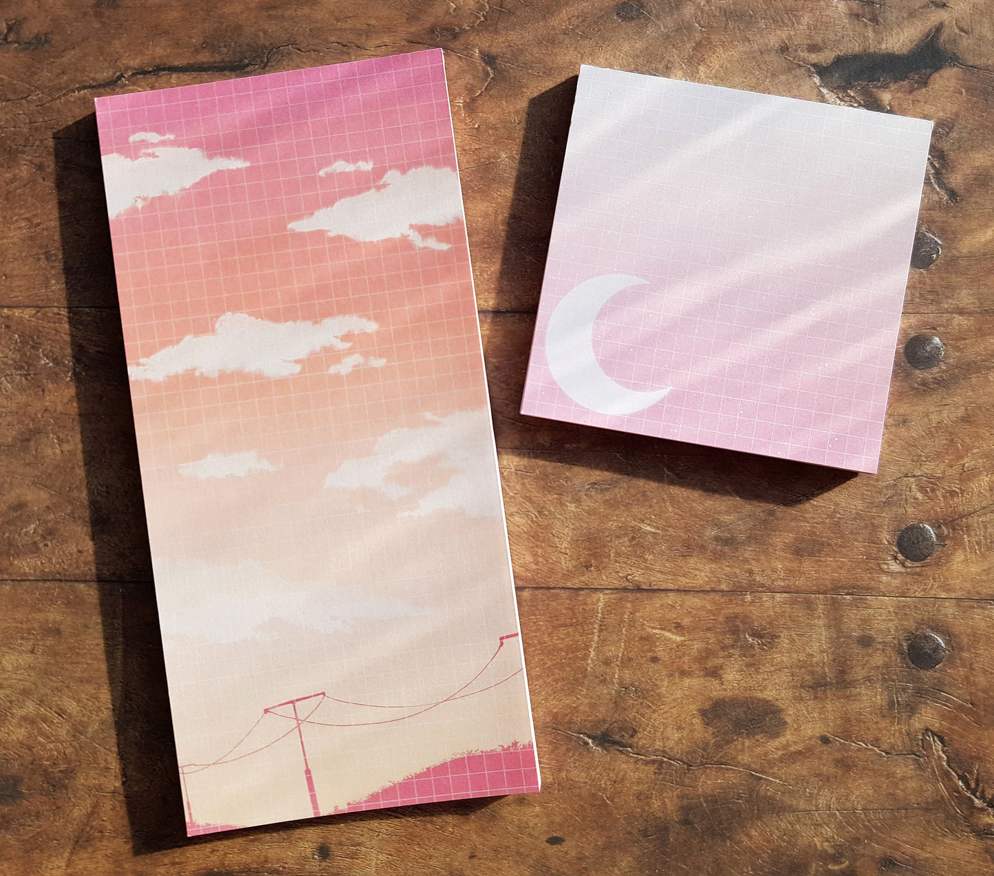 Pink Moon - Square Notepad