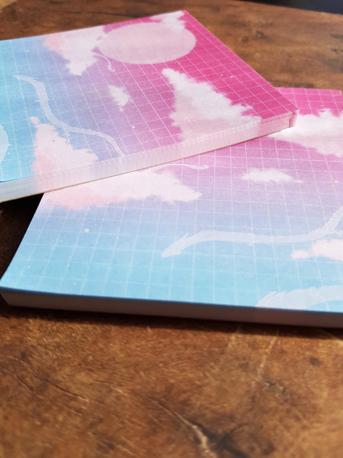 Vaporwave Dragon - Square Notepad