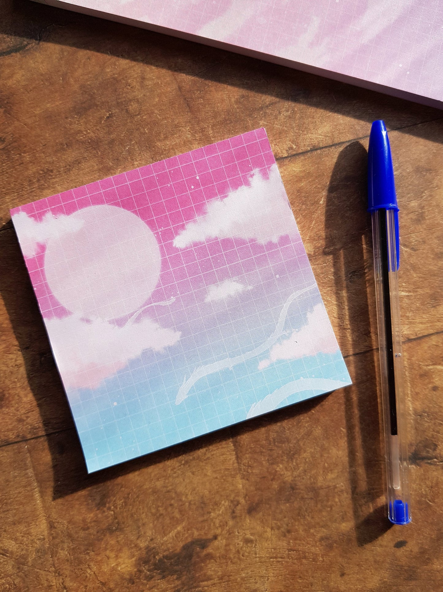 Vaporwave Dragon - Square Notepad