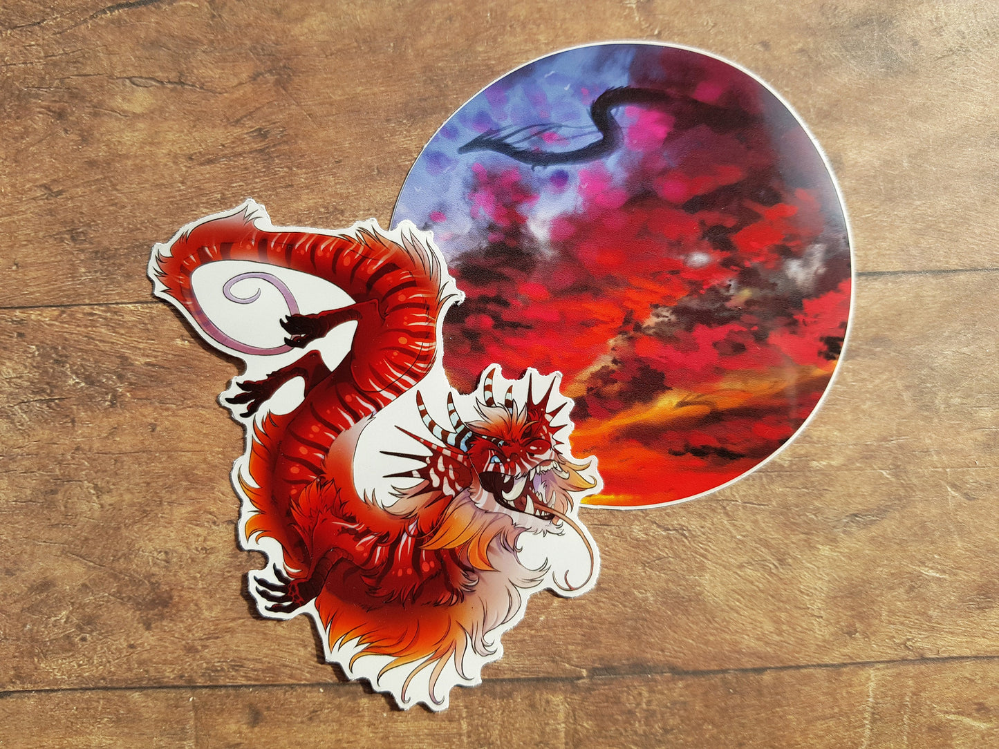 Lion Dragon - Clear Vinyl Sticker