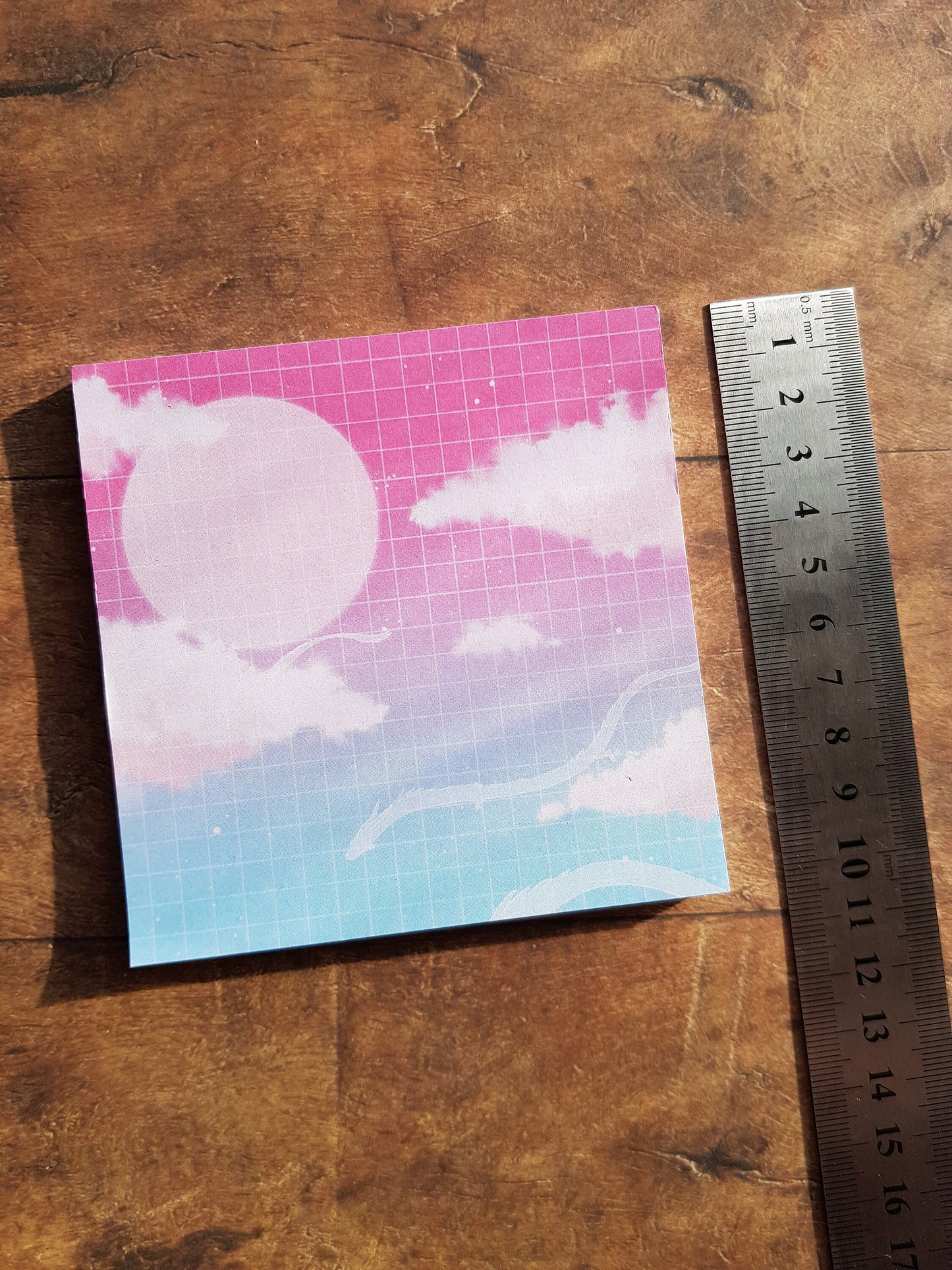 Vaporwave Dragon - Square Notepad