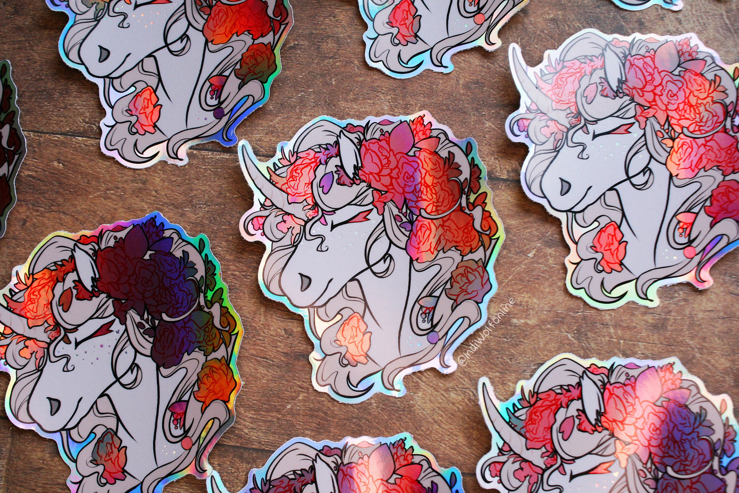 Solstice Unicorn - Holographic Vinyl Sticker