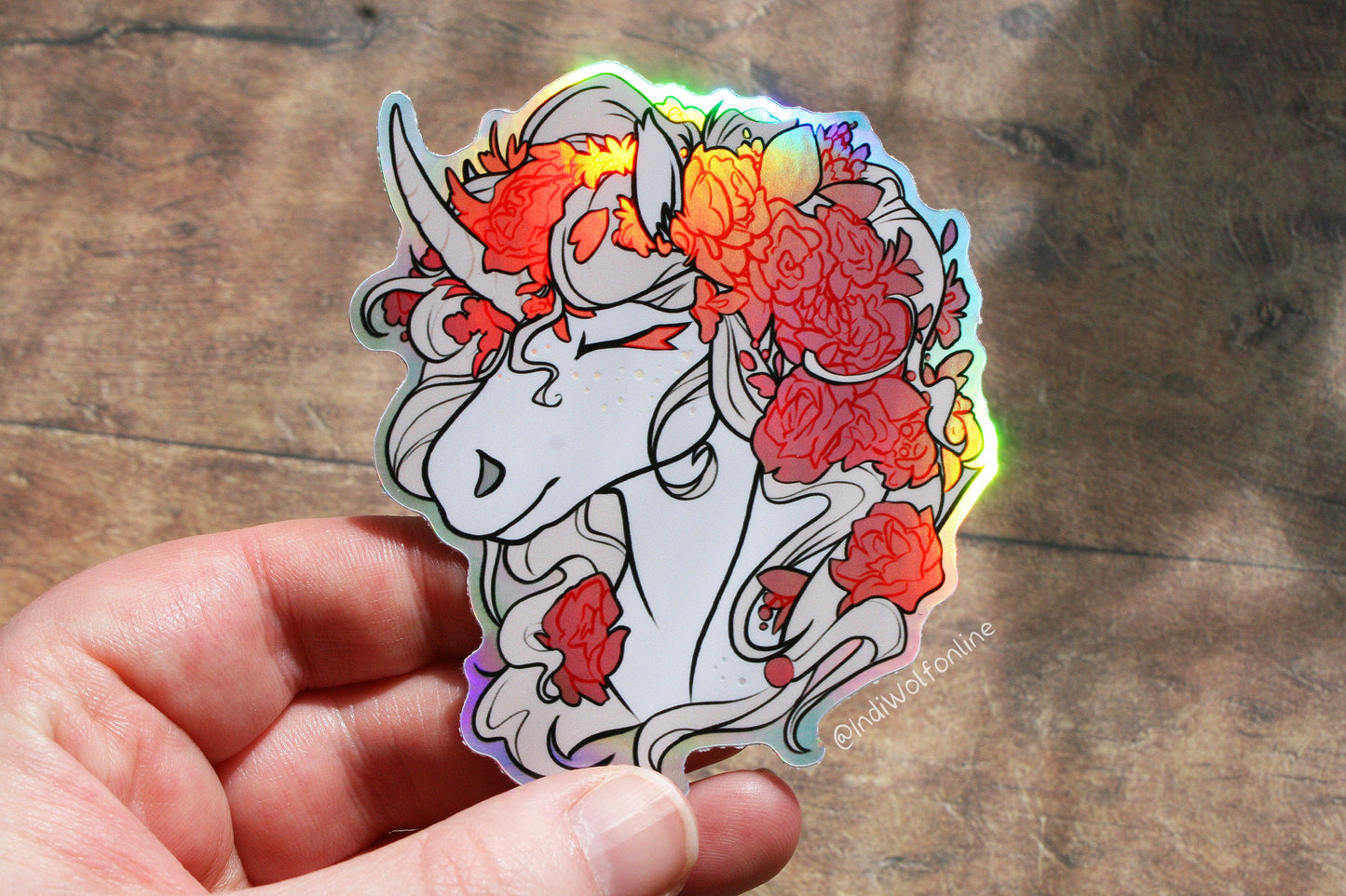 Solstice Unicorn - Holographic Vinyl Sticker