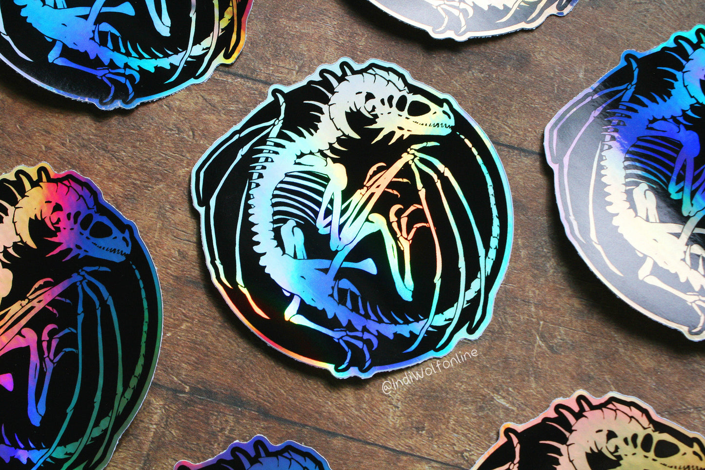 Ancient Bones - Holographic Vinyl Sticker