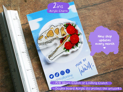 Zinnia - Acrylic Pin