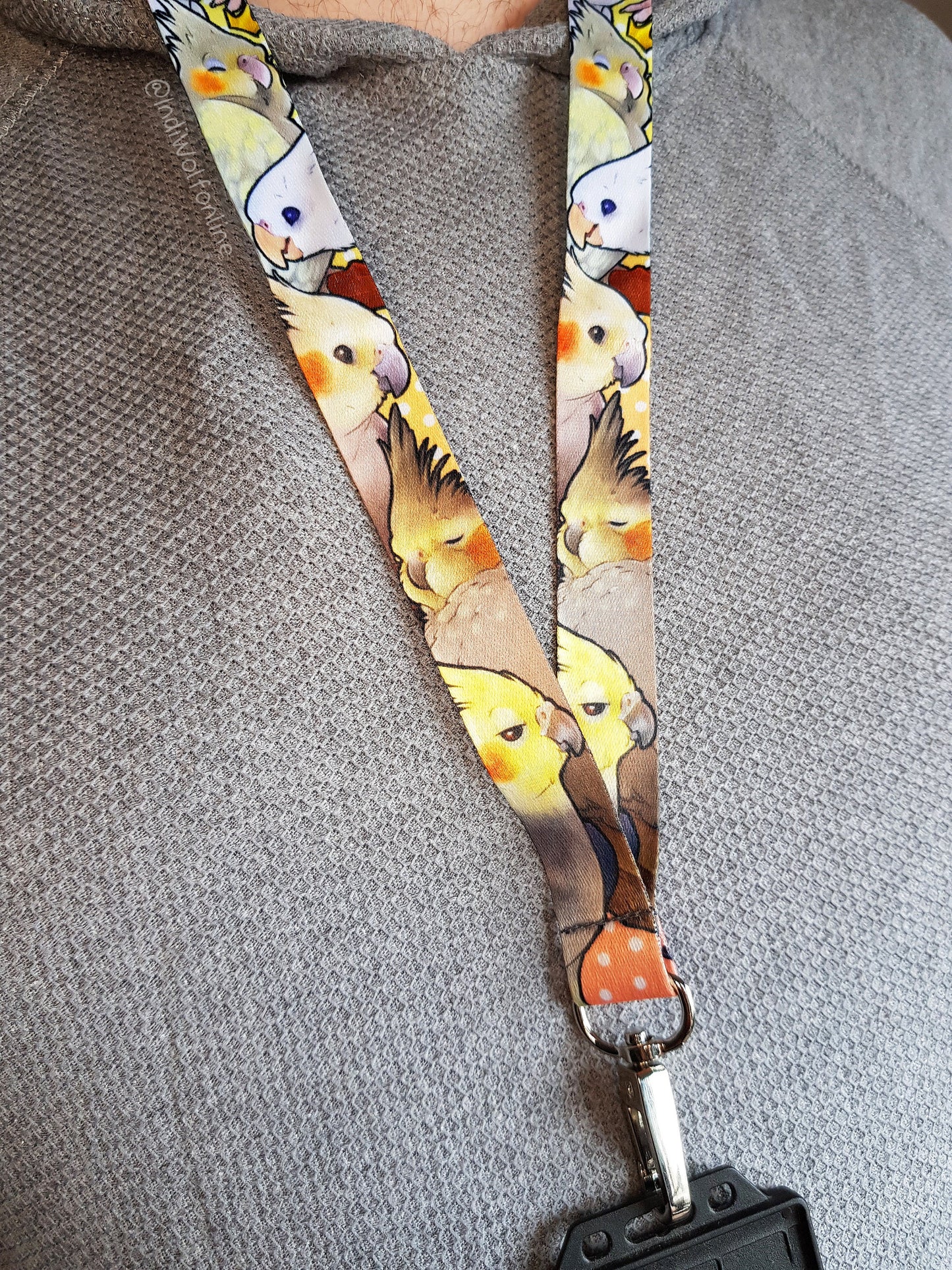 Cockatiel Party - Lanyard