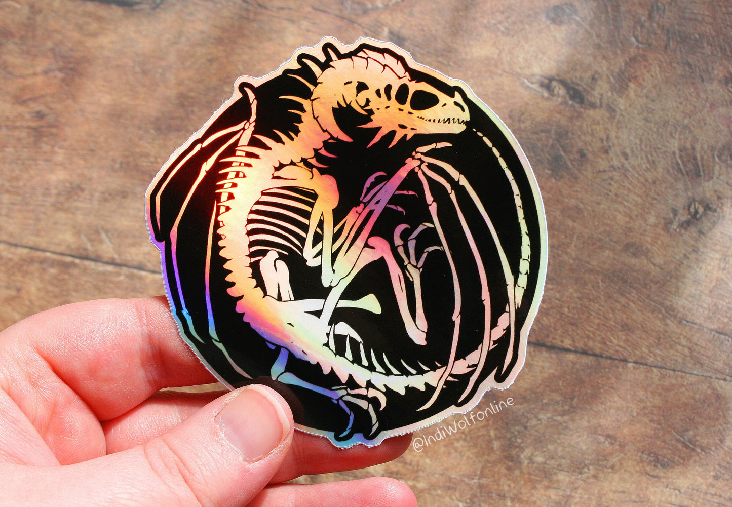 Ancient Bones - Holographic Vinyl Sticker