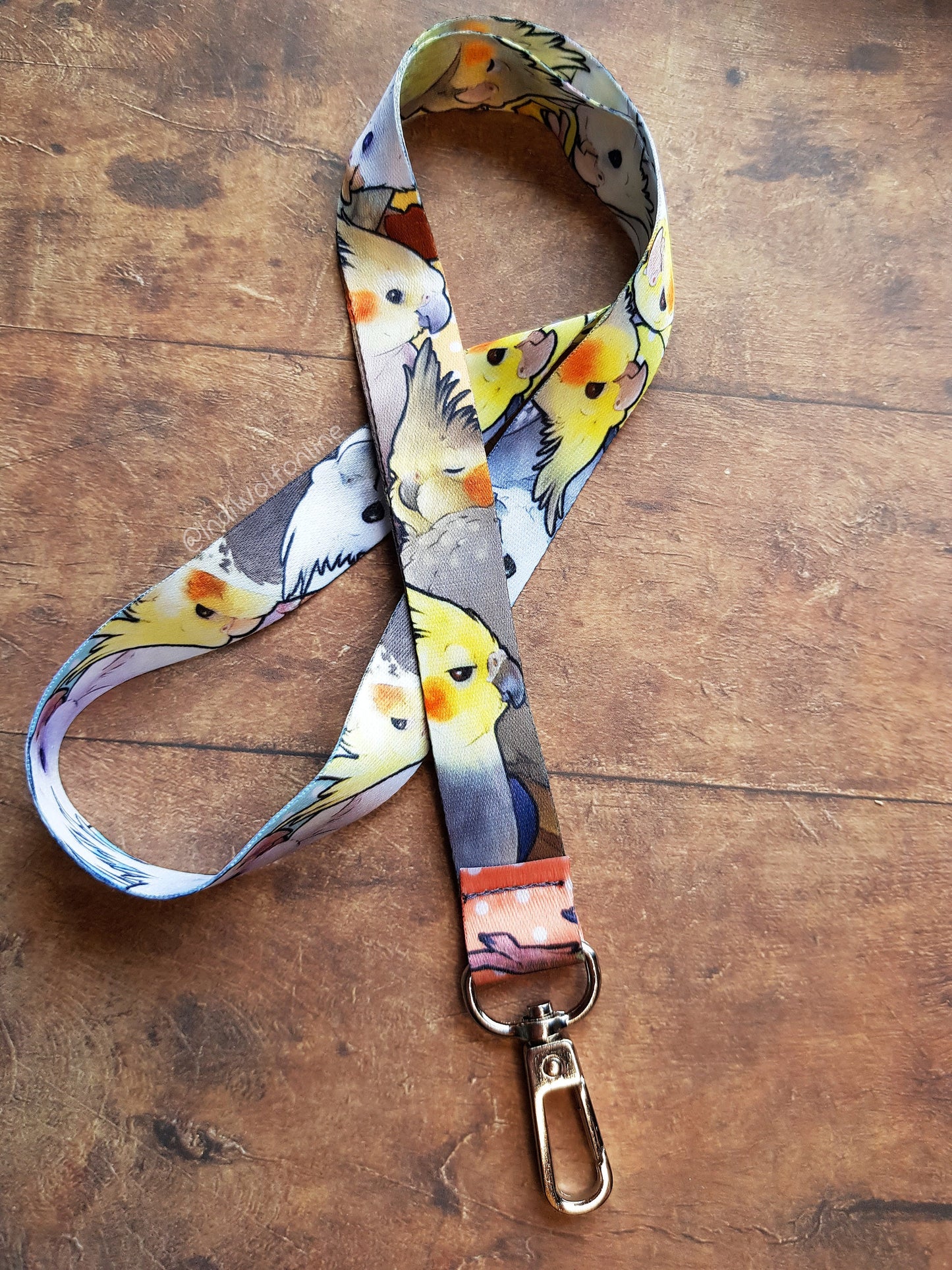 Cockatiel Party - Lanyard