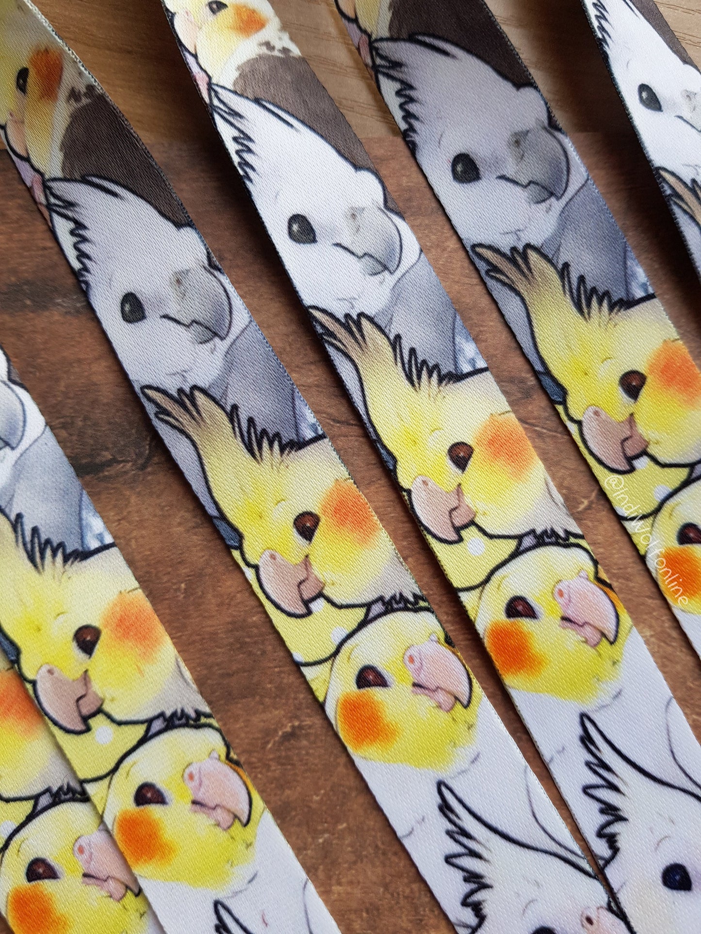 Cockatiel Party - Lanyard