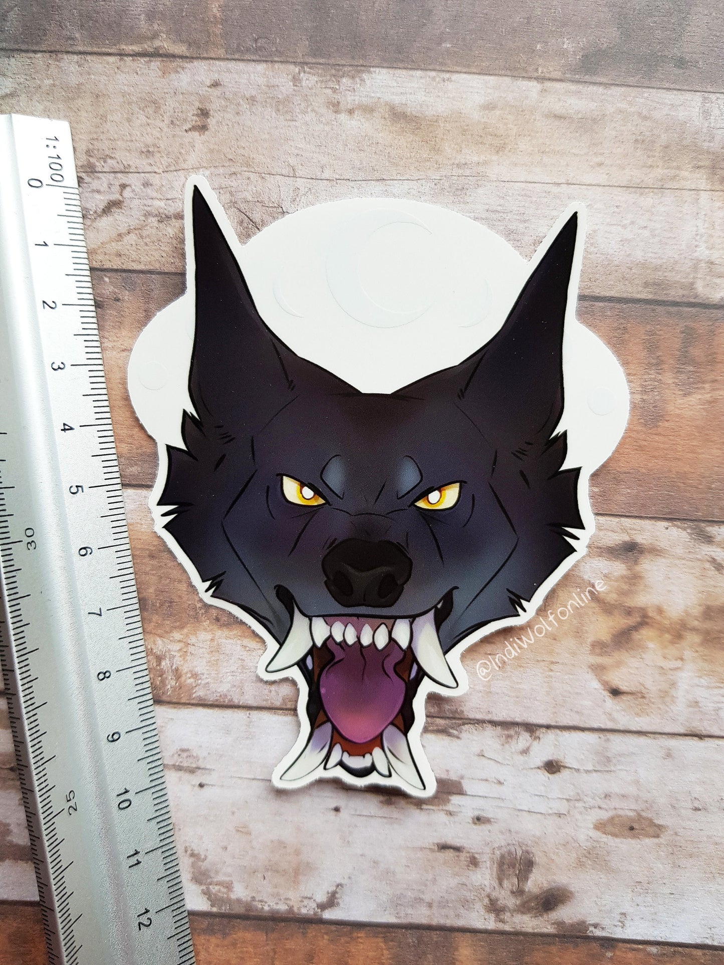Bad Moon - Clear Vinyl Sticker