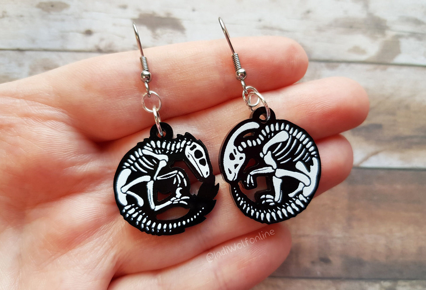 Dinosaur Bones - Acrylic Earrings