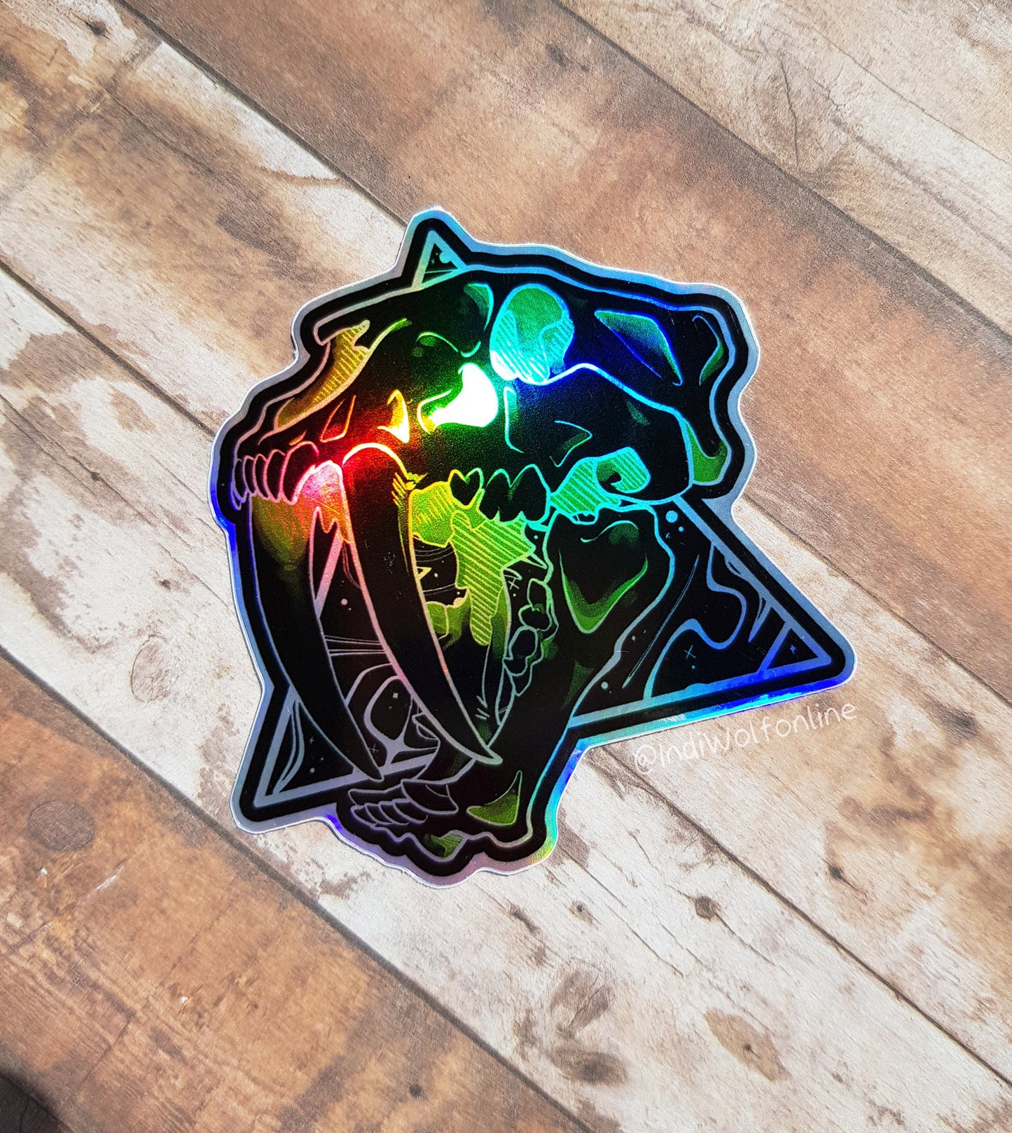 Toxic Sabre - Holographic Vinyl Sticker