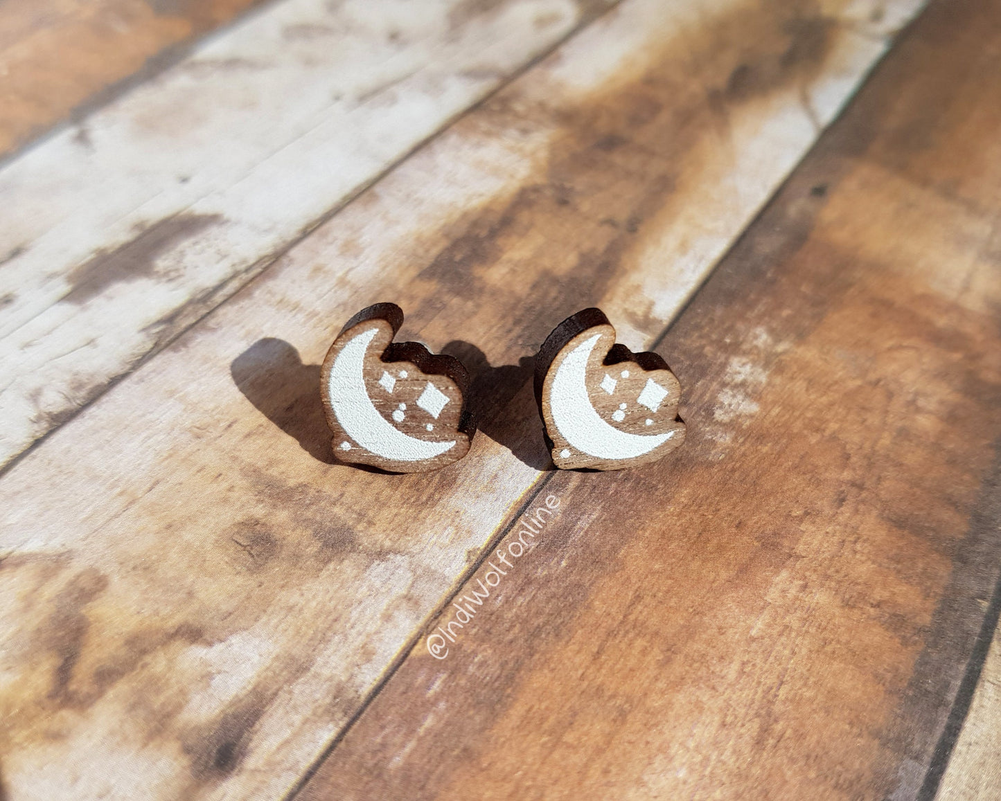 Starlight - Eco-Friendly Wooden Earrings