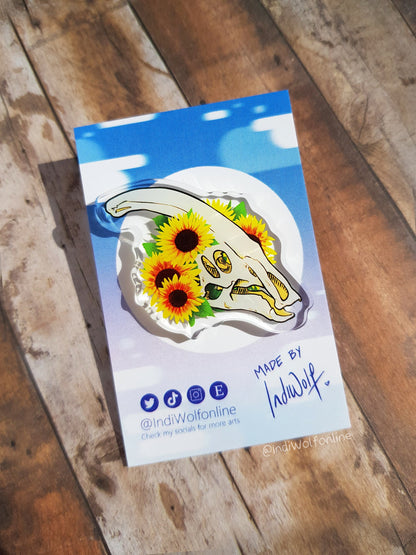 Sunflower - Acrylic Pin