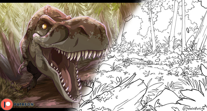 Rex - Colouring Page – IndiWolfonline