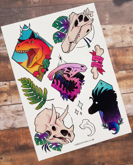 A5 Temporary Tattoo Sheet