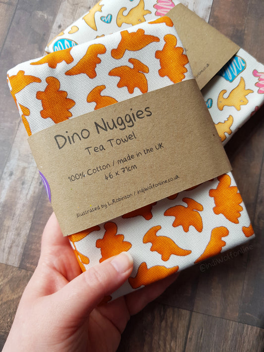 Dino Nuggies - Tea Towel