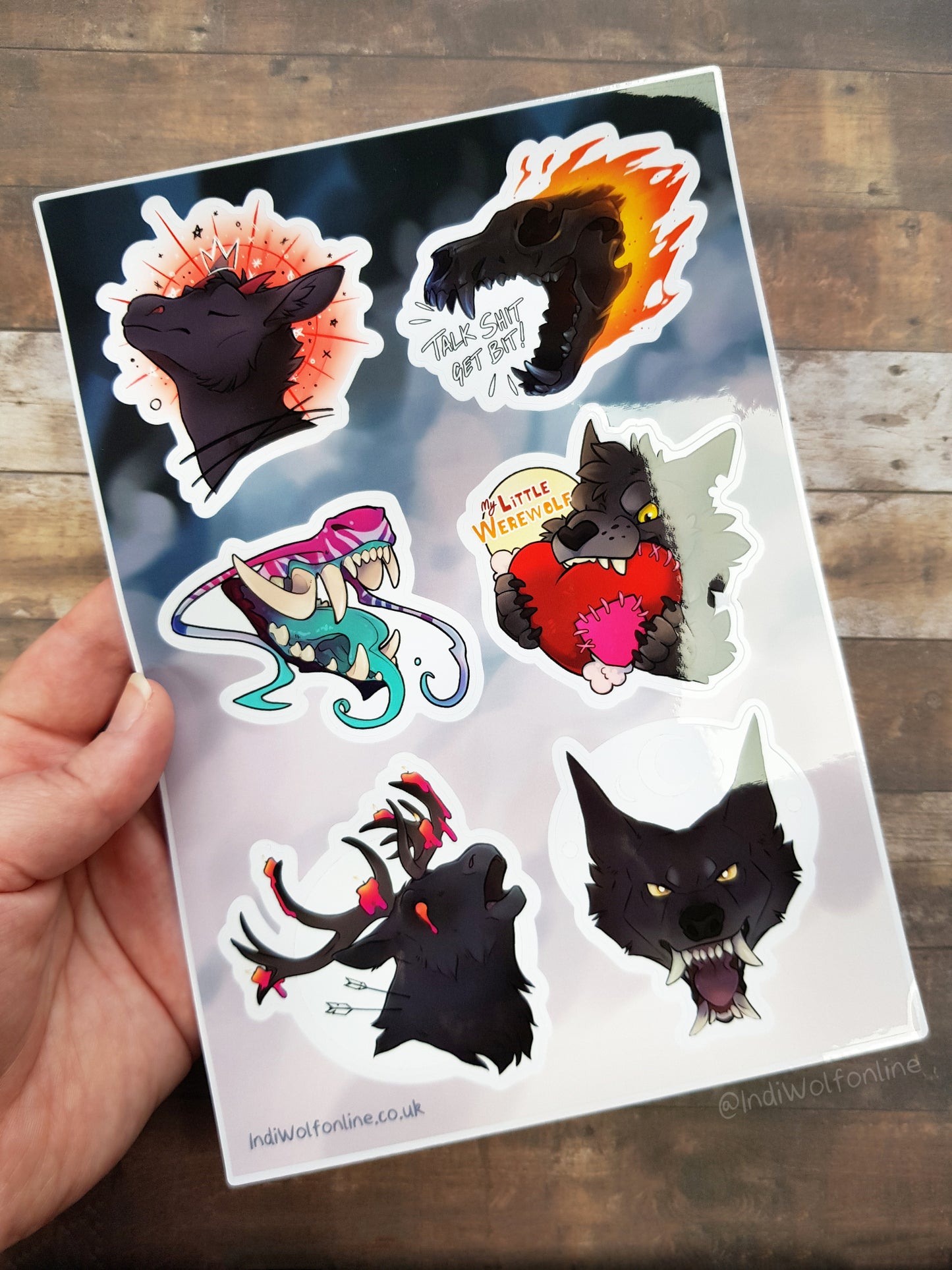 Spooky Collection - Clear Vinyl A5 Sticker Sheet