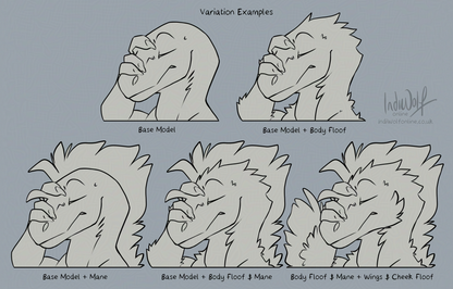 Raptor Pack 4 - Customisable Telegram Sticker Base