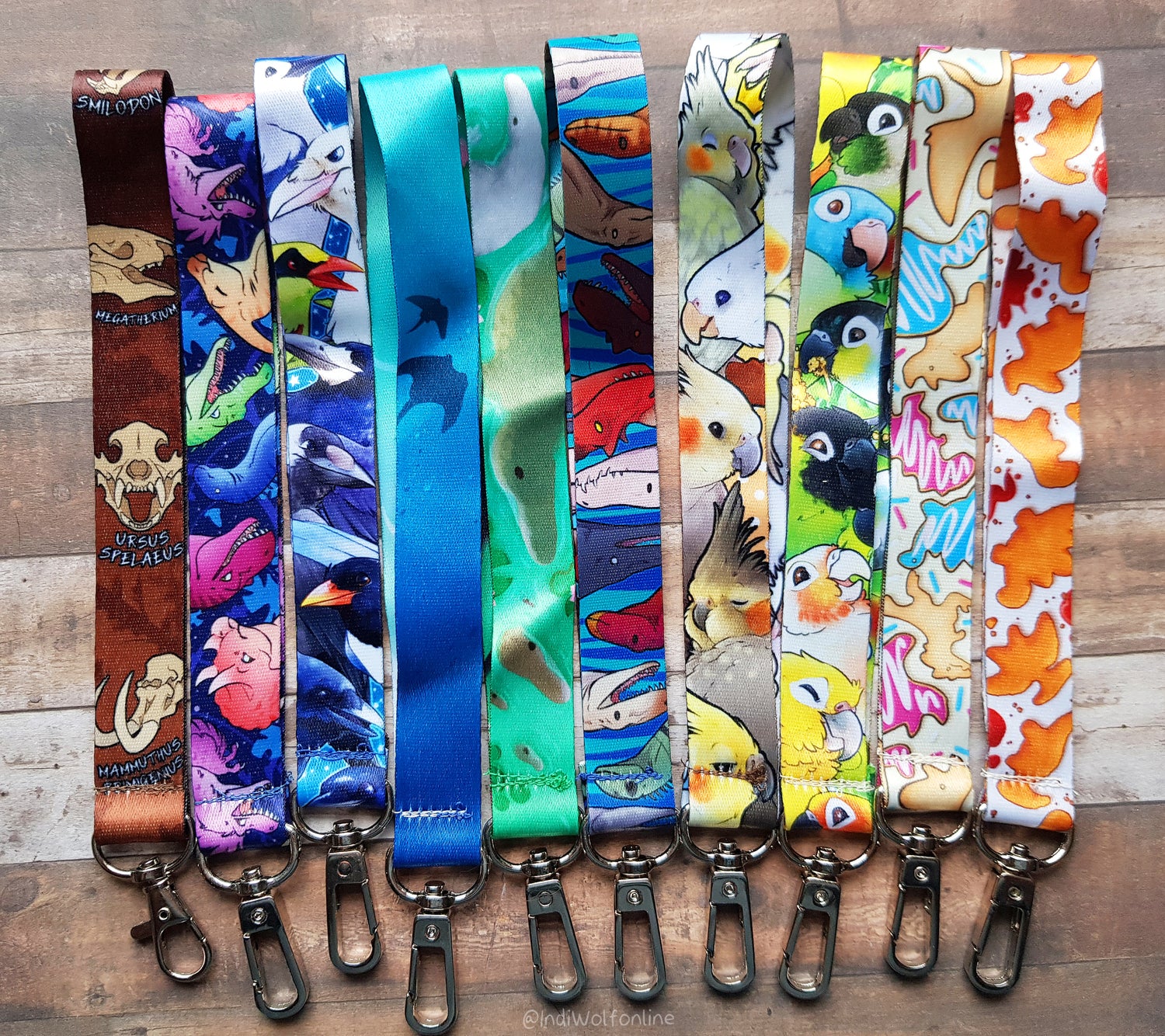 Cute colourful Upcycled Keyfobs
