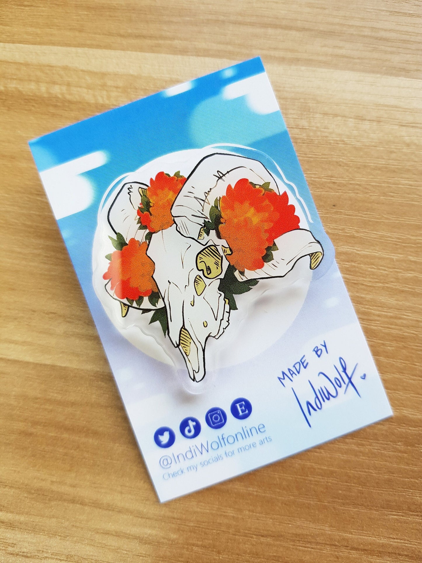 Chrysanthemum - Acrylic Pin