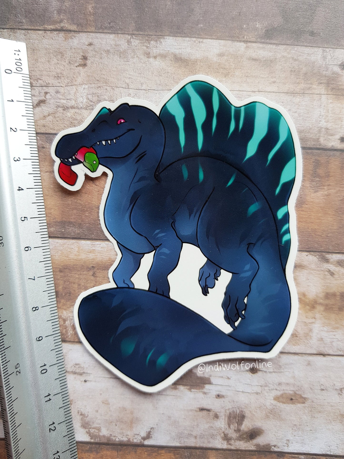 Mojito Spinosaurus - Clear Vinyl Sticker
