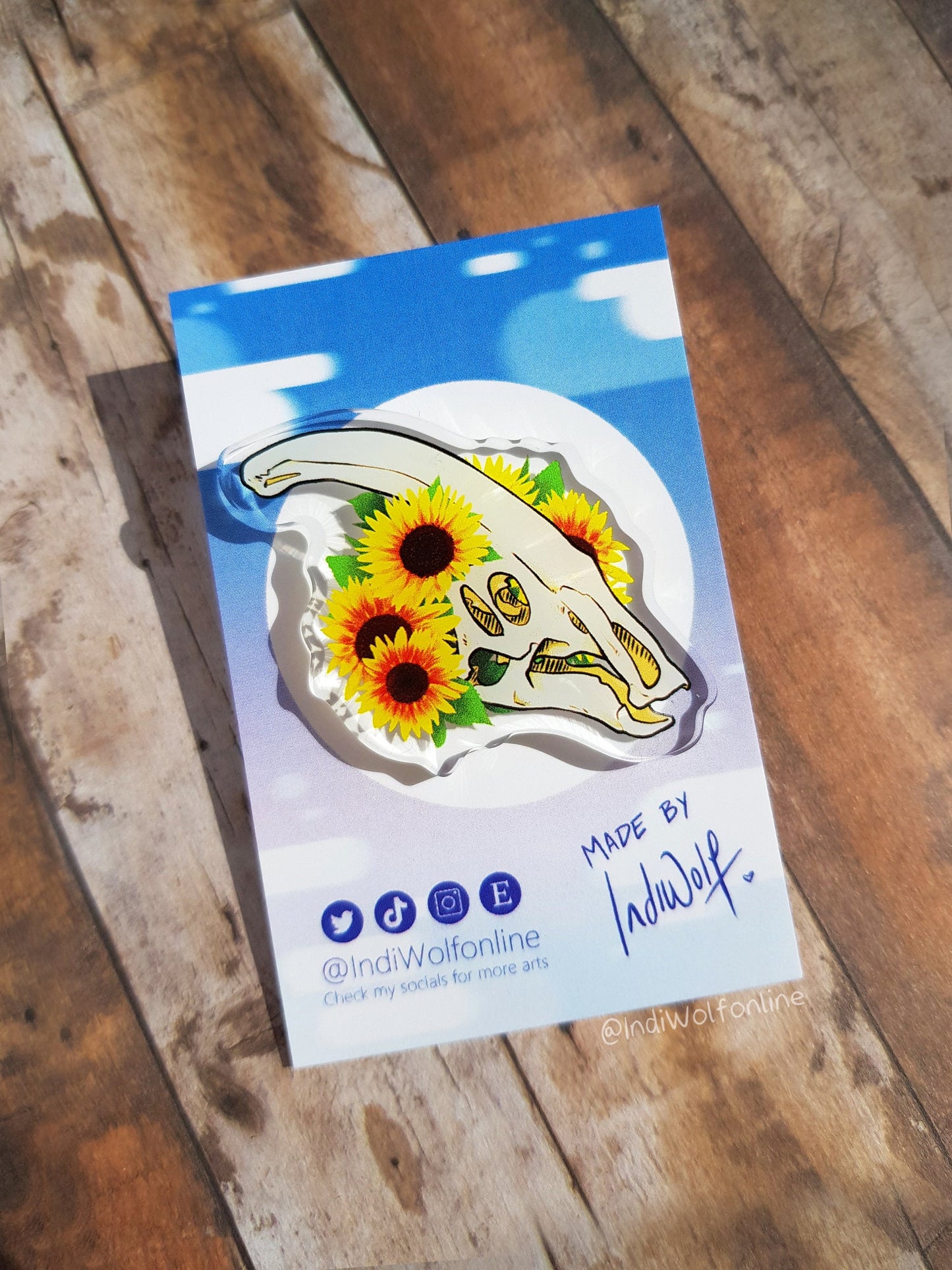Sunflower - Acrylic Pin